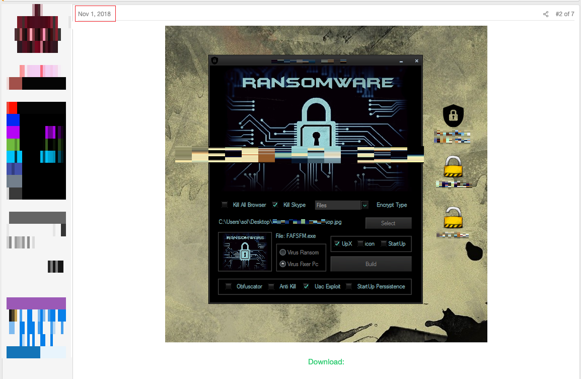 Рисунок 31. Сообщение о раздаче шифровальщика