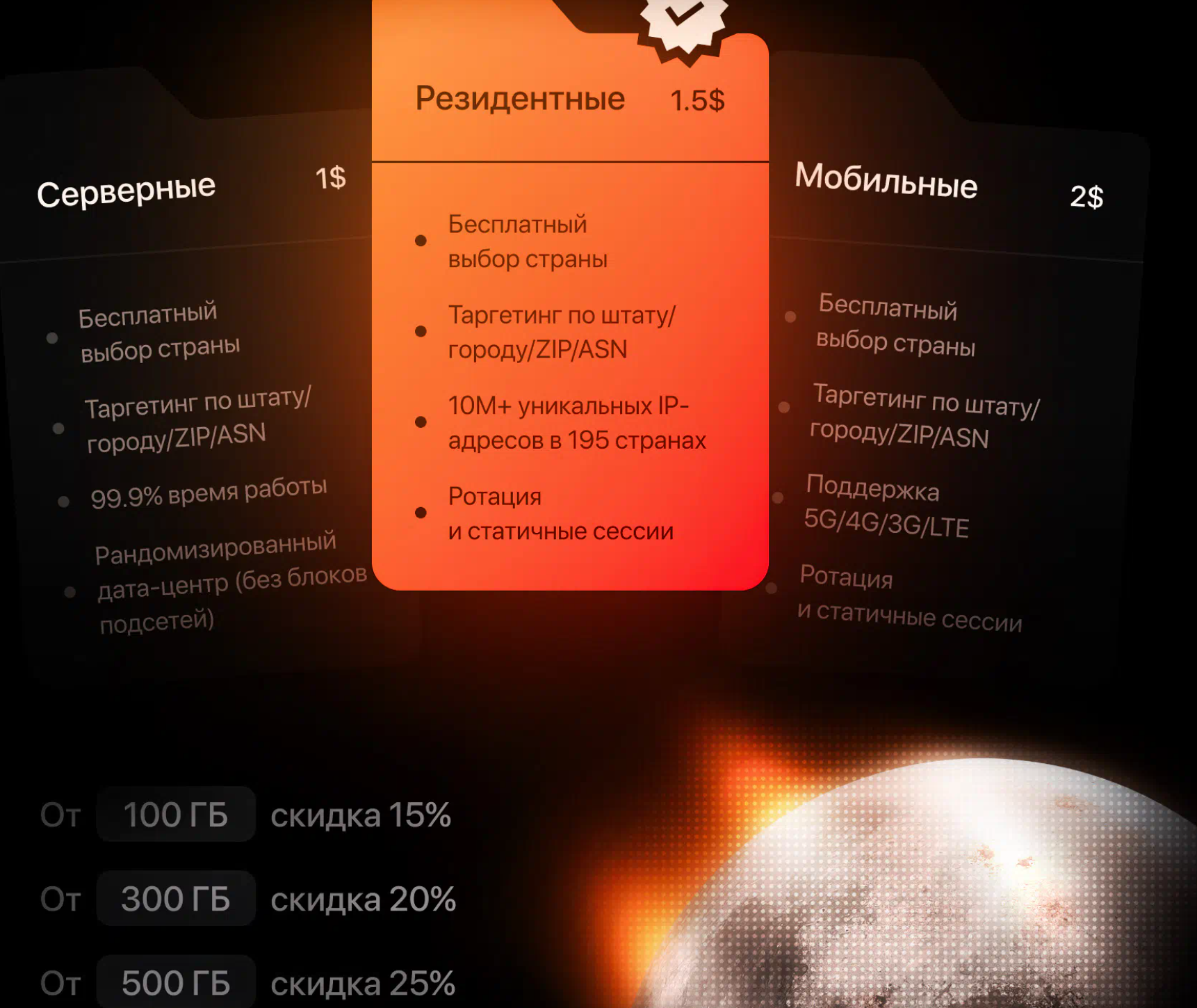 Рисунок 8. Объявление о продаже прокси-сервисов